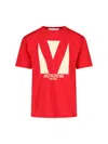 Valentino Crewneck Graphic Print T-shirt Logo
