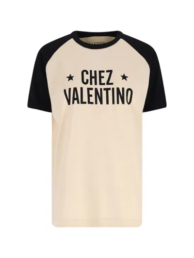 Valentino Men's T-shirt Chez In Neutral