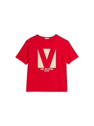 VALENTINO VALENTINO CHEZ TEE ROSSO