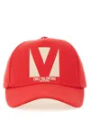 Valentino Logoed Baseball Hat In Red