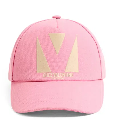 Valentino Garavani Chez Valentino Baseball Cap In Pink