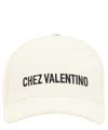 Valentino Garavani Ivory Cotton Baseball Cap With Adjustable Embroidered Logo In White