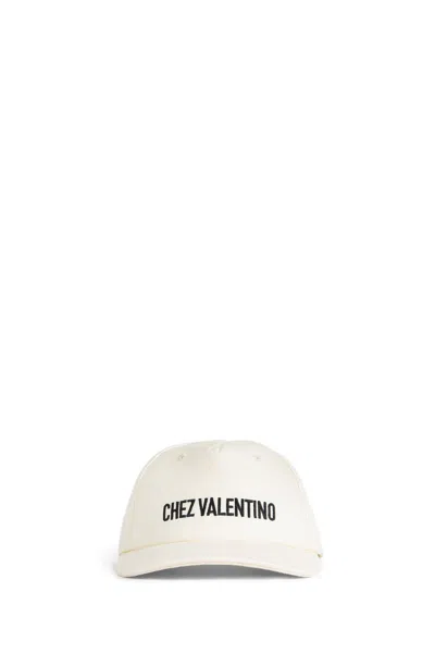 Valentino Garavani Chez Valentino Embroidery Baseball Cap In White