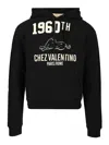 Valentino Cotton Fabric Sweatshirt With Comfortable Fit In Black