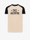 Valentino Sleeve Contrast Graphic Print Crew Neck