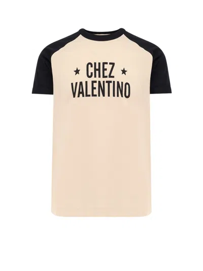 Valentino Men's T-shirt Chez In Neutral