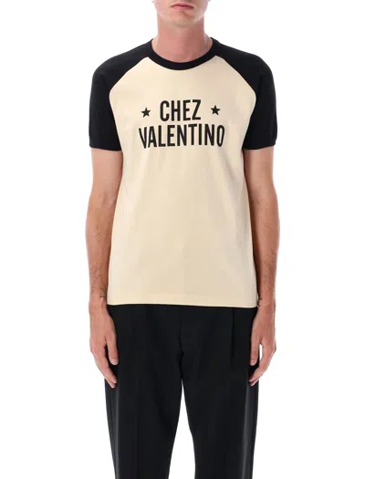 Valentino Men's T-shirt Chez In Neutral