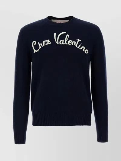 VALENTINO 'CHEZ VALENTINO' CREW NECK SWEATER