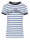 Valentino Woman Blue T-shirts & Tank Tops In Blue
