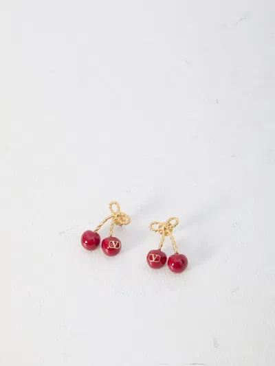 Valentino Garavani Chez Valentino Cherryfic Drop Earrings In Gold