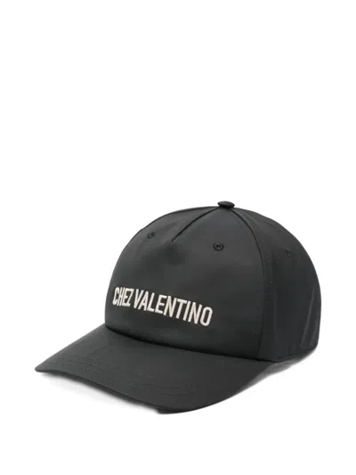 Valentino Garavani Baseball Hat Curved Brim Eyelet Vents In Burgundy