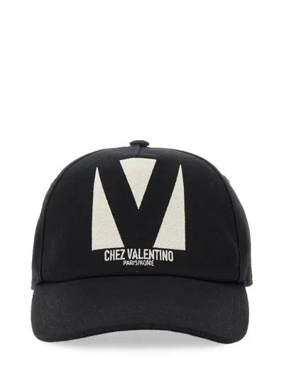 VALENTINO GARAVANI "CHEZ VALENTINO" EMBROIDERED BASEBALL CAP