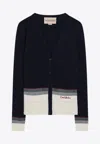 Valentino House V-neck Cardigan With Patch Pockets