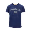 Valentino Panther Graphic Print Crew Neck T-shirt In Blue
