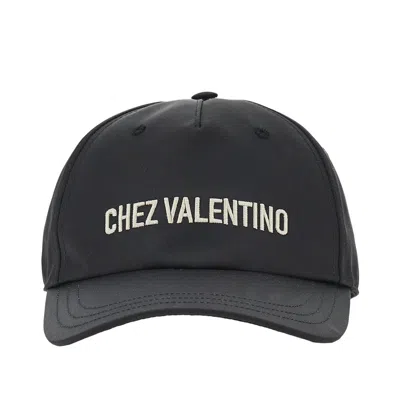 Valentino Garavani Chez Valentino Embroidery Baseball Cap In Black