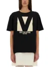 Valentino Cotton Crew Neck T-shirt Drop Shoulder