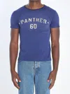 Valentino Panther Graphic Print Crew Neck T-shirt In Blue