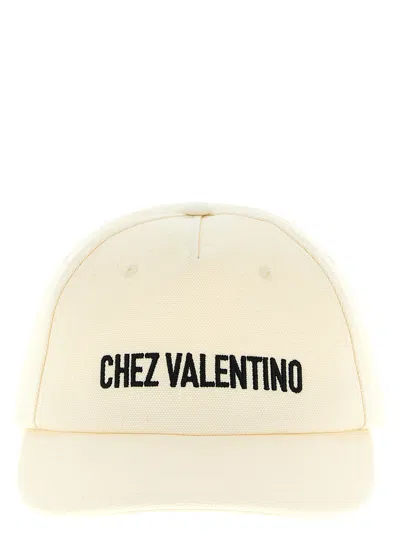 Valentino Garavani Chez Valentino Baseball Cap In White