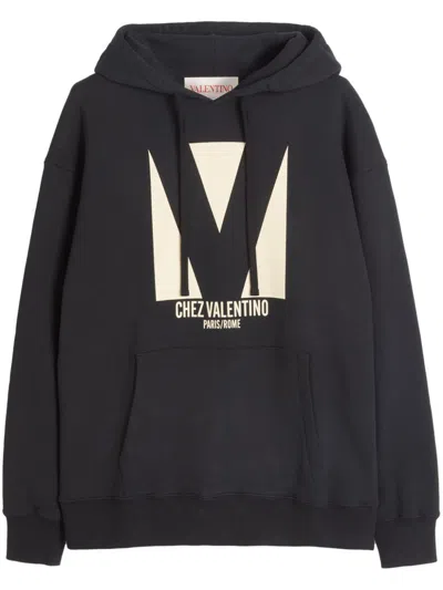 VALENTINO LOGO-PRINT HOODIE