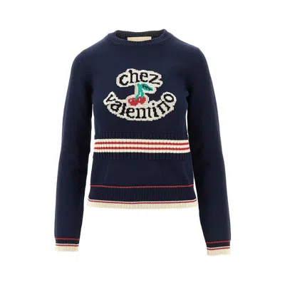 VALENTINO 'CHEZ VALENTINO' INLAY SWEATER