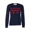 Valentino Wool Sweater Heart Motif