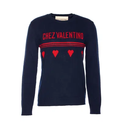 VALENTINO CHEZ VALENTINO JACQUARD MOTIF SWEATER