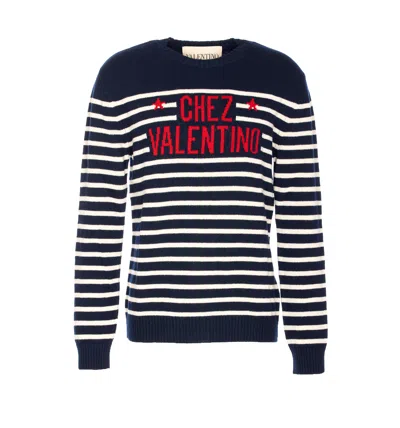 VALENTINO CHEZ VALENTINO JACQUARD MOTIF SWEATER