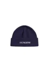 Valentino Cotton And Wool Blend Beanie With Turn-up Brim