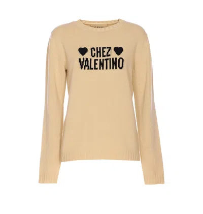 VALENTINO CHEZ VALENTINO LOGO SWEATER