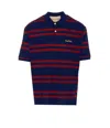 Valentino Striped Polo Shirt Regular Collar