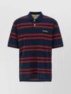Valentino Striped Polo Shirt Regular Collar In Multi