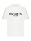 Valentino Cotton Crew Neck T-shirt With Graphic Print In White