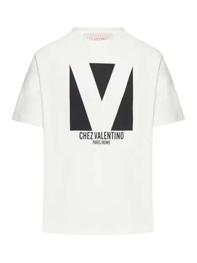VALENTINO CHEZ VALENTINO PRINT COTTON T-SHIRT