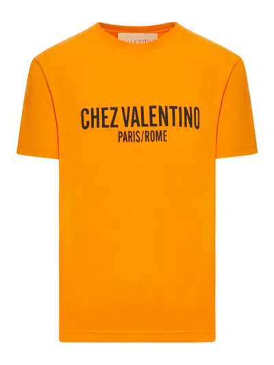 VALENTINO CHEZ VALENTINO PRINT COTTON T-SHIRT