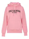 Valentino Pink Cotton Hoodie With Kangaroo Pocket In Color Carne Y Neutral