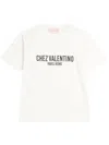 Valentino Cotton Crew Neck T-shirt With Graphic Print In 白色
