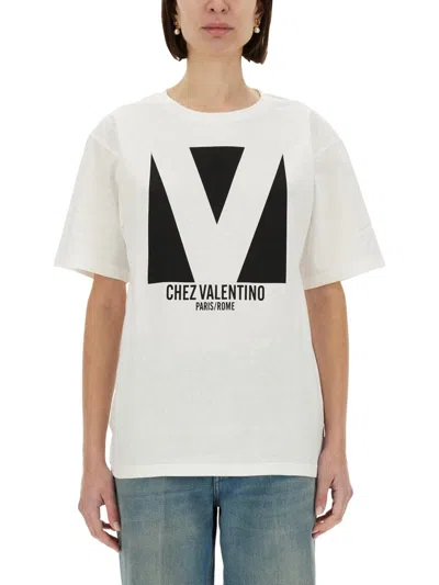 Valentino Chez  Print Tshirt In Multi