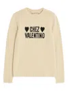 Valentino Chez  Wool Sweater In Neutral