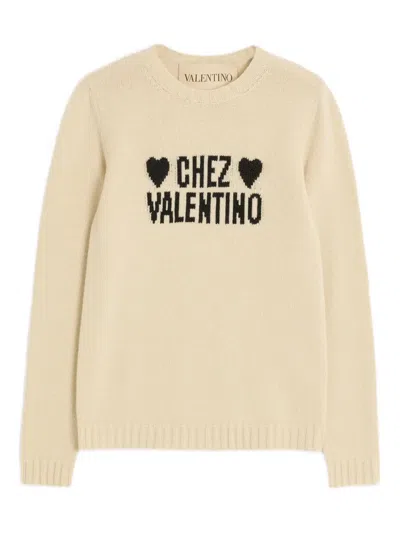 Valentino Chez  Sweater In Neutral