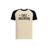 Valentino Sleeve Contrast Graphic Print Crew Neck