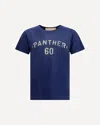 Valentino Crew Neck Graphic And Text Design In Blue