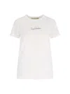 Valentino Cotton Crew Neck T-shirt With Short Sleeves In White