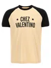 Valentino Sleeve Contrast Graphic Print Crew Neck In Neutral