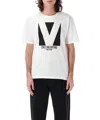 Valentino Mens Avorio Logo-print Crew-neck Cotton-jersey T-shirt In White