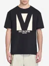 Valentino Crew Neck Short Sleeves T-shirts In Black