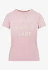 Valentino Garavani Printed Cotton T-shirt Clothing In Pink