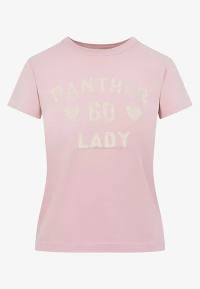 Valentino Garavani Printed Cotton T-shirt Clothing In Pink