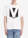 Valentino Mens Avorio Logo-print Crew-neck Cotton-jersey T-shirt In White