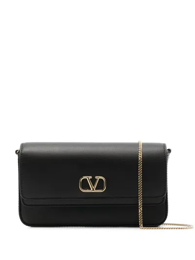 Valentino Garavani Chic Mini Handbag With Signature Logo In Black