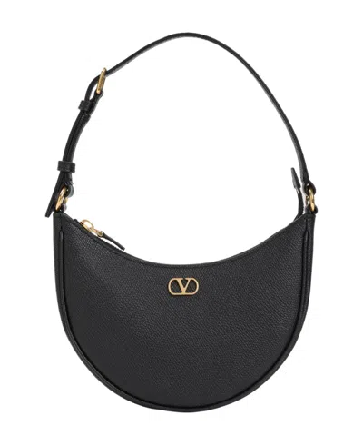 Valentino Garavani Chic Mini Hobo Handbag For Trendsetting Women In Black